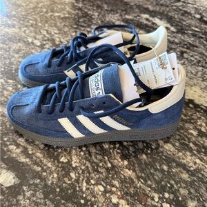 Adidas Spezial Navy and White Trainers
